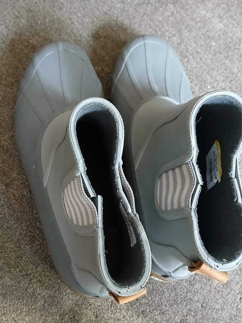Sperry Top Sider Women's Waterproof Grey Ankle Duck Boots.
